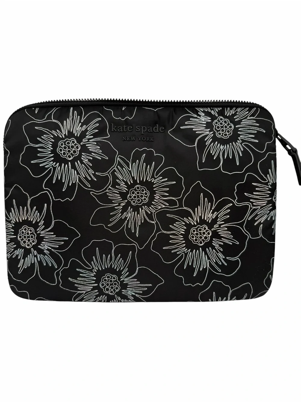 Kate Spade New York Black 13” Padded Laptop Sleeve Zip Case